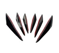 Car Front Spoiler 6pcs Universal Front Bumper Decoration Diffuser Splitter Spoiler For Focus Mk1 Es300h Range For Rover L322 For Evoque F10