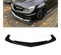 Car Front Spoiler,Compatible with Mercedes -Benz C Class W204 C63 AMG Sedan 4-Door Only 2012-2014,Front Bumper Lip