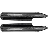 Car front spoiler for BMW 3er E90 E91 320i 330i 2005 2006 2007 2008, Car Front Bumper Lip Splitter Auto Anti-Collision Strip Decoration Side Canards Splitter Fins,A/Glossy black