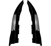 Car front spoiler for BMW 4 Series G24 G26 420i 430i I4 M50 4-Door 2020, Car Front Bumper Lip Splitter Auto Anti-Collision Strip Decoration Side Canards Splitter Fins,A/Gloss Black
