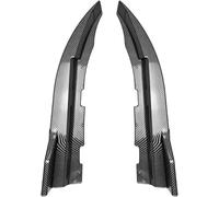 Car front spoiler for BMW 4 Series G24 G26 420i 430i I4 M50 4-Door 2020, Car Front Bumper Lip Splitter Auto Anti-Collision Strip Decoration Side Canards Splitter Fins,A/Carbon Fiber Look