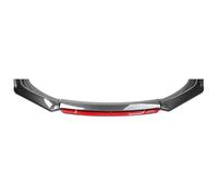 Car Front Spoiler for Opel Olympia Kadett Ampera Zafira, ABS Front Bumper Lip Spoilers Splitter Diffuser ABS Universal Body Kits Tuning Accessories,F-Carbon Fiber Red