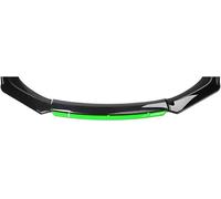 Car Front Spoiler for Peugeot 308 2016-2019, Front Bumper Lip Spoiler Chin Diffuser Body Kit Sport Series Replacement Styling Splitter,A/Black+green