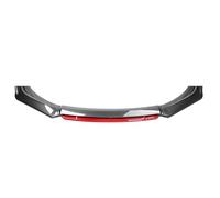 Car Front Spoiler for Porsche Taycan Cross Turismo (Y1A) 2021-2023,Car Front Bumper Lip Body Kit Car Front Bumper Lip Splitter Kit High Toughness Front Spoiler Body Kit,D-Carbon Fiber Red