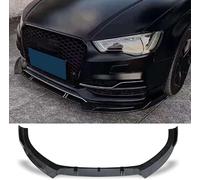 Car Front Spoiler Front Lip Splitter for Audi S3 A3(S-line) 2014 2015, Lip Body Splitter Kit Vehicle Lower Front Spoiler Diffuser Body Protection