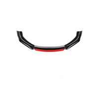 Car Front Spoiler Lip 4 PCS Universal Front Bumper Lip Body Kit Splitter Spoiler Diffuser Protector Car Accessories(Black red head)