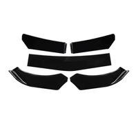 Car Front Spoiler Lip 5 PCS Adjustable ABS Front Universal Bumper Separator Body Kit Duck Lip Splitter Car Decoration Accessories(Gloss black)