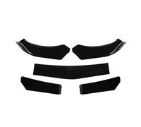 Car Front Spoiler Lip 5 Pcs Universal Front Bumper Separator Bumper Lip Body Kit Duck Separator(5Pcs Bright Black)