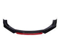 Car Front Spoiler Lip,Car Front Bumper Splitter,for Mitsubishi Lancer EVO X 10 2008-2015,Enhances Appearance and Aerodynamics Car Front Spoiler,C-Carbon Fiber and Red