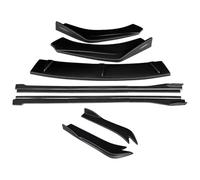 Car Front Spoiler Lip For A7 2015-2018 Car Front Bumper Splitters Lip Body Kit Spoiler Side Skirts Extensions Rear Wrap Angle Side Step Skirt(B)