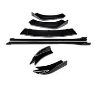 Car Front Spoiler Lip For CT200h 2011-2022 Car Side Skirts Extensions Rear Wrap Angle Shark Fins Front Bumper Splitters Lip Body Kit Spoiler Side Step Skirt(Gloss Black)