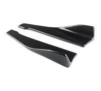 Car Front Spoiler Lip For Fusion 2006-2015 2016 2017 2018 2019 2020 48cm Front Side Skirt Rear Bumper Lip Splitters Canards Cover Extendsion(Carbon Fiber Look)