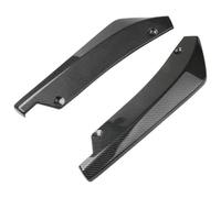 Car Front Spoiler Lip Universal Car Front Rear Bumper Strip Lip Spoiler Diffuser Splitter Scratch Protector Winglets Side Skirt Extension Side Step Skirt(A Carbon Fiber)