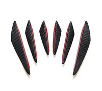 Car Front Spoilers 6pcs Diffuser Splitter Spoiler Fit For Golf 7 8 Spoiler Fit For Mitsubishi Outlander Xl Fit For Bmw E90 Car Body Kit(Carbon Fiber 6pcs)