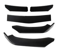 Car Front Spoilers Five Segment Front Lip Universal Car Front Bumper Splitter Universal Accessories Carbon Fiber Look/Gloss Black Protector Kit(Bright Black)