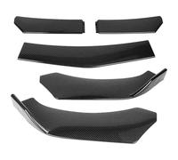 Car Front Spoilers Five Segment Front Lip Universal Car Front Bumper Splitter Universal Accessories Carbon Fiber Look/Gloss Black Protector Kit(Carbon fiber pattern)