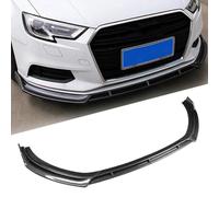 Car Front Spoilers for Audi A3 8V 2017 2018 2019 2020, Auto Sport Lip Diffuser Splitter Protector Modification Body Kit Spoiler Protector Decorative,A/B-carbon Fiber