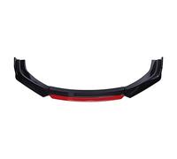 Car Front Spoilers For Mitsubishi For Lancer For EVO X 10 2008-2015 Car Front Bumper Lip Auto Chin Spoiler Splitter Diffuser Body Kits(Carbon Fiber and Red)