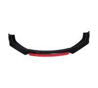 Car Front Spoilers For Mitsubishi For Lancer For EVO X 10 2008-2015 Car Front Bumper Lip Auto Chin Spoiler Splitter Diffuser Body Kits(Gloss Black and Red)