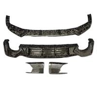 Car Front Spoilers For RS6 C8 2019-2024 Forged Carbon Fiber Bumper Front Lip Rear Trunk Diffuser Spoiler Side Skirt BC Full Body Kit(Body kit A)