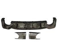 Car Front Spoilers For RS6 C8 2019-2024 Forged Carbon Fiber Bumper Front Lip Rear Trunk Diffuser Spoiler Side Skirt BC Full Body Kit(Rear Diffuser)