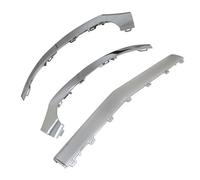 Car Front Spoilers Front Bumper Chrome Trim Molding For Mercedes For Benz For W218 CLS400 550 2015-2018 Front Apron Bright Strip Auto Parts Front Bumper Spoiler Lip