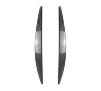 Car Front Spoilers Front Bumper Lip 2X 2015 2016 2017 For Skoda For Octavia Mk3 Headlight Eyebrow Eyebrows Eyelid Cover Car Stickers ABS Glossy Black Carbon Fiber Look(Carbon Look)