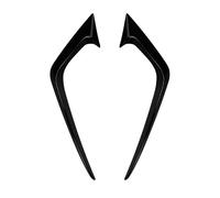 Car Front Spoilers Front Bumper Lip For Fiesta ST MK6 2012-2017 Front Bumper Lip Fog Light Frames Cover Trim Sticker By ABS Gloss Black Carbon Look(Glassy Black)