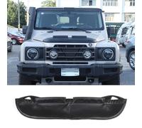 Car Front Stone Deflector Hood Protection Shield Compatible with Ineos Grenadiers 2020-2024, Bonnet Sand/Stone/Bug Shield Protector Cover, Car Front Bug/Stone Protector Cover Mask, Leather