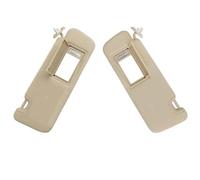 Car Front Sun Visor With Makeup Mirror Left Driver/Right Side Beige For Highlander 2014-2019 74320-0E074-A0(Beige,One pair)