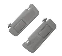 Car Front Sun Visor With Makeup Mirror Left Driver/Right Side Beige For Highlander 2014-2019 74320-0E074-A0(Titanium,One pair)