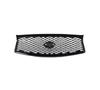 Car Front Upper Bumper Hood Grille Compatible With Infiniti For Q50 Q50S 2014 2015 2016 2017 Glossy Black Honeycomb Mesh Grid Front Grill