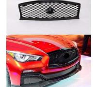 Car Front Upper Hood Bumper Radiator Grille Grill for Infiniti Q50 Q50L 2014-2017 Auto Modified Accessories Replacement Mesh