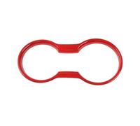 Car Front Water Cup Holder Protector Frame Trim Cover For Mustang 2015-2020 Auto Molding Garnish(Rosso)