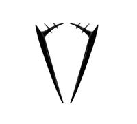 Car Front Wind Knife for Audi A7 S7 C7 Sline 2015-2018, ABS Car Front Bumper Lip Spoiler Splitters Canards Kit Accessories,Piano black