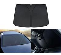 Car Front Window Sunshades for BMW X3 E83 2003 2004 2005 2006 2007 2008 2009 2010, Front Windshield Sunshade Anti-UV Sunscreen Dust Protector Cover Visor Accessories,A Black