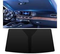 Car Front Window Sunshades for Range Rover Ⅲ L322 2005 2006 2007 2008-2013, Foldable Car Inside Windshield Sun Visor Protector Anti-UV Sun Shade 140 * 70cm,A Black
