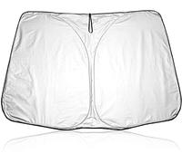 Car Front Window Sunshades for V-olkswagen Caddy, Foldable Windscreen Sun Shade Blocks UvRays Visor Protector Inside Accessories,B-Silver