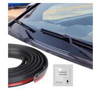 Car Front Windshield Rubber Seal Strip, 1.7M/5.6FT Car Weather Stripping Seal Strip Waterproof and Soundproof Cuttable Windshield Window Door Seal Strip for Cars/Trucks/SUVs (5.6FT)