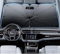Car Front Windshield Sun Shade Umbrella for Seat Ateca Arona Ibiza Leon Toledo Leon ST Cupra Exeo, Foldable Windscreen Cover Sunshade Cover UV Block Sun Shield Cover,A