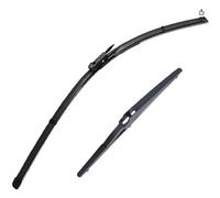 Car Front Wiper Blade for Toyota Aygo 14 2015-2020 26"+12", Windscreen Wiper Blades Pair Set Rubber Replacements Cleaning Window Car Accessories