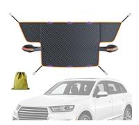 Car Frost Protection Cover, Reflective Warning Tape, Tarpaulin for Windscreen Car, for the Object, Snow, Ice, Frost for SUV/Car, Large or Orange