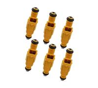 Car Fuel Injectors for Jeep for Cherokee for Grand Cherokee 1987-1998 for Wrangler for Comanche 4.0L 0280155710 0280155700 6 Pcs 4 Hole Fuel Injectors MENSUNUBNM