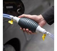 Car Fuel Tank Sucker Newest High Flow Siphon Hand Pump Portable Manual Car Fuel Transfer Pump for Gas Gasoline Petrol Diesel Oil Liquid Water Fish Tank with 2M Syphon Hose