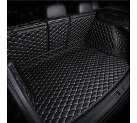Car Full Coverage Boot Liner for Audi Q7 7seats 2019 2020 2021 2022 2023, Waterproof Anti-Scratch Anti Slip Leather Luggage Tray Protector Pad Interior Accessories,Black-beige