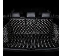 Car Full Coverage Boot Liner, for BMW IX 2022-2024 Anti Slip Waterproof Leather Boot Mats Rear Trunk Protector, Car Accessories,Black-Beige