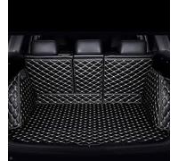 Car Full Coverage Boot Liner for Mitsubishi Outlander PHEV 2014-2018(5-seat low configuration), Durable Leather Non Slip Auto Boot Mats Interior Protection Accessories,A/BlackBeige