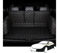 Car Full Coverage Customized Boot Liner for Land Rover Range Rover Sport 2010-2013, Waterproof Anti-Slip Encirclement Car Rear Trunk Protector Mat,Leather Interior Accessories,Black+Beige