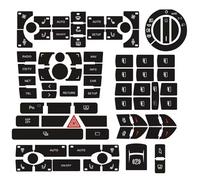 Car Function Button Overlays Compatible with for A8 D3 Window Switch Molding Interior Stickers Central Control Panel Upgrade Trim Button Repair Decals
