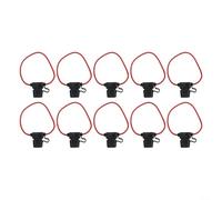 Car Fuse Box Adapter Line Cutoff Switch, 10Pcs 12AWG Set with 30A Fuses for Easy Installation